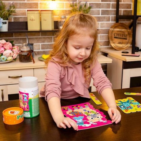 GRA EDUKACYJNA PUZZLE PATYCZKI JEDNOROŻEC LAMA UKŁADANKA ROTER KAFER