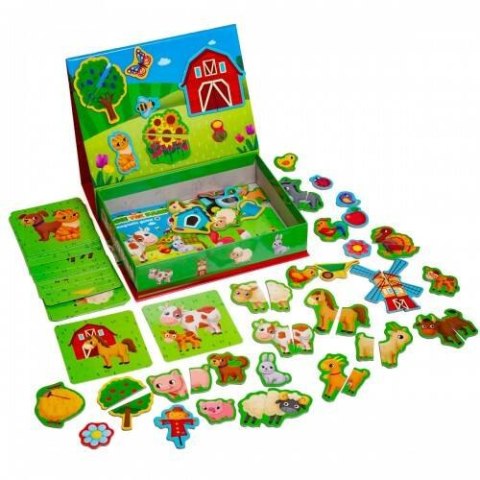 GRA MAGNETYCZNA FARMA ZESTAW EDUKACYJNY KARTY MAGNESY TABLICA ROTER KAFER GRA MAGNETYCZNA FARMA ZESTAW EDUKACYJNY KARTY MAGNESY TABLICA ROTER KAFER