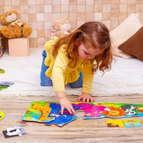 GRA ŚWIAT ZOO DLA PRZEDSZKOLAKÓW 3W1 PUZZLE ZWIERZĘTA ROTER KAFER GRA ŚWIAT ZOO DLA PRZEDSZKOLAKÓW 3W1 PUZZLE ZWIERZĘTA ROTER KAFER