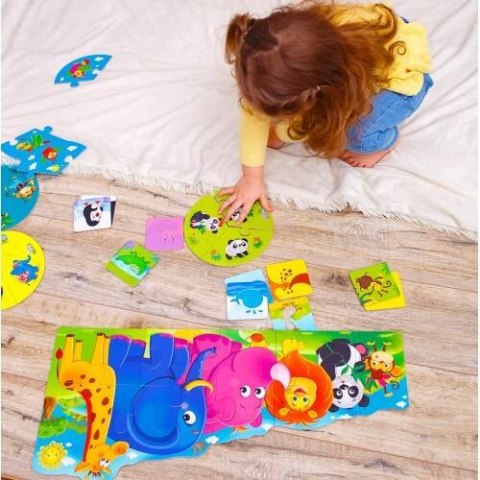 GRA ŚWIAT ZOO DLA PRZEDSZKOLAKÓW 3W1 PUZZLE ZWIERZĘTA ROTER KAFER GRA ŚWIAT ZOO DLA PRZEDSZKOLAKÓW 3W1 PUZZLE ZWIERZĘTA ROTER KAFER