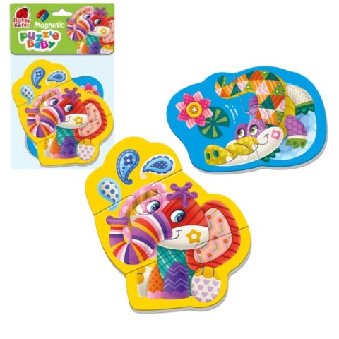 PIANKOWE PUZZLE MAGNETYCZNE SŁONIK KROKODYL DLA NAJMŁODSZYCH ROTER KAFER PIANKOWE PUZZLE MAGNETYCZNE SŁONIK KROKODYL DLA NAJMŁODSZYCH ROTER KAFER