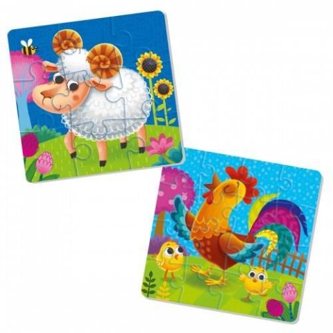 PIANKOWE PUZZLE 2W1 ZWIERZĘTA NA FARMIE DLA NAJMŁODSZYCH ROTER KAFER PIANKOWE PUZZLE 2W1 ZWIERZĘTA NA FARMIE DLA NAJMŁODSZYCH ROTER KAFER
