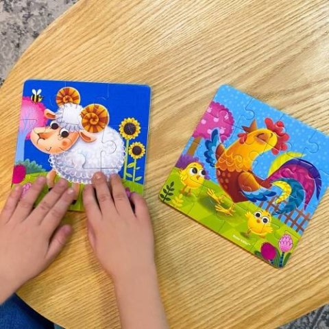 PIANKOWE PUZZLE 2W1 ZWIERZĘTA NA FARMIE DLA NAJMŁODSZYCH ROTER KAFER PIANKOWE PUZZLE 2W1 ZWIERZĘTA NA FARMIE DLA NAJMŁODSZYCH ROTER KAFER
