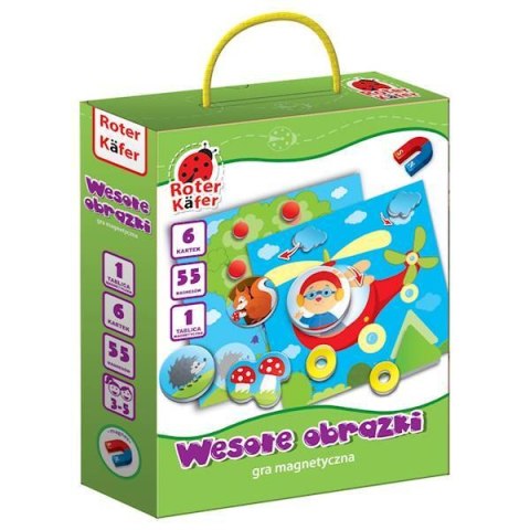 GRA MAGNETYCZNA WESOŁE OBRAZKI KARTONOWE KARTECZKI MAGNESY ROTER KAFER GRA MAGNETYCZNA WESOŁE OBRAZKI KARTONOWE KARTECZKI MAGNESY ROTER KAFER