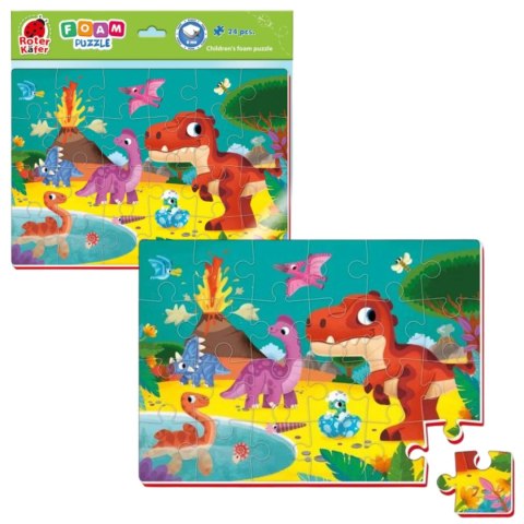PIANKOWE PUZZLE A4 DINOZAURY WULKAN UKŁADANKA EDUKACYJNA ROTER KAFER PIANKOWE PUZZLE A4 DINOZAURY WULKAN UKŁADANKA EDUKACYJNA ROTER KAFER