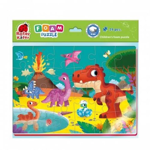 PIANKOWE PUZZLE A4 DINOZAURY WULKAN UKŁADANKA EDUKACYJNA ROTER KAFER PIANKOWE PUZZLE A4 DINOZAURY WULKAN UKŁADANKA EDUKACYJNA ROTER KAFER