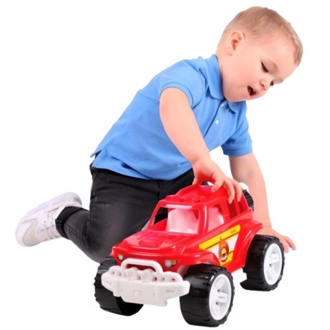 TERENÓWKA STRAŻ AUTO SAMOCHÓD STRAŻACKI DLA DZIECI DUŻE OBROTOWE KOŁA TERENÓWKA STRAŻ AUTO SAMOCHÓD STRAŻACKI DLA DZIECI DUŻE OBROTOWE KOŁA