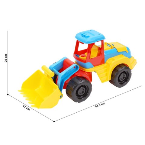 TRAKTOR POJAZD KOLOROWY DUŻE KOŁA RUCHOME ELEMENTY SOLIDNA KONSTRUKCJA TRAKTOR POJAZD KOLOROWY DUŻE KOŁA RUCHOME ELEMENTY SOLIDNA KONSTRUKCJA
