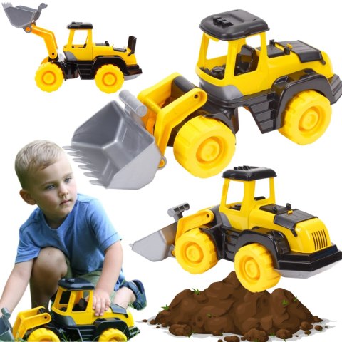 TRAKTOR POJAZD KOLOROWY DUŻE MOCNE KOŁA SOLIDNA KONSTRUKCJA BUDOWA TRAKTOR POJAZD KOLOROWY DUŻE MOCNE KOŁA SOLIDNA KONSTRUKCJA BUDOWA