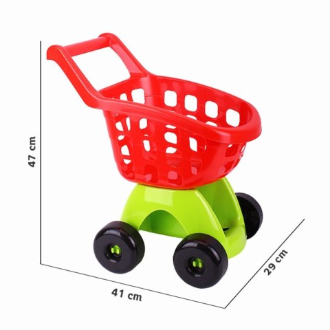 WÓZEK SKLEPOWY DLA DZIECI NA KÓŁECZKACH WYTRZYMAŁY KOLOROWY ZABAWKA TECHNOK WÓZEK SKLEPOWY DLA DZIECI NA KÓŁECZKACH WYTRZYMAŁY KOLOROWY ZABAWKA TECHNOK