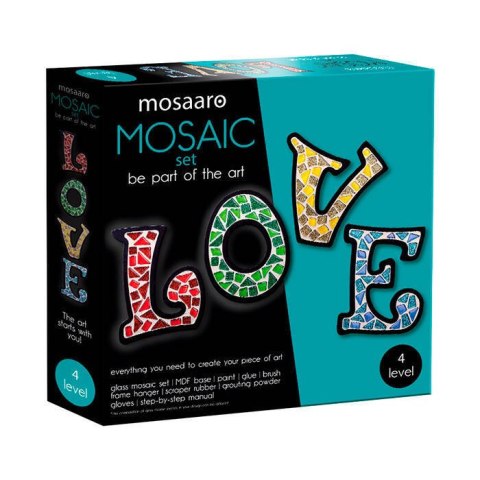 ZESTAW KREATYWNY MOZAIKA LOVE NAPIS KOLOROWA OZDOBA ROTER KAFER ZESTAW KREATYWNY MOZAIKA LOVE NAPIS KOLOROWA OZDOBA ROTER KAFER