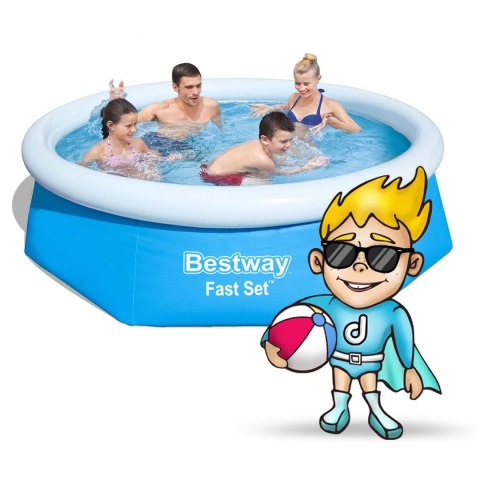 Basen rozporowy 244 x 61 cm Bestway 57265 Basen rozporowy 244 x 61 cm Bestway 57265