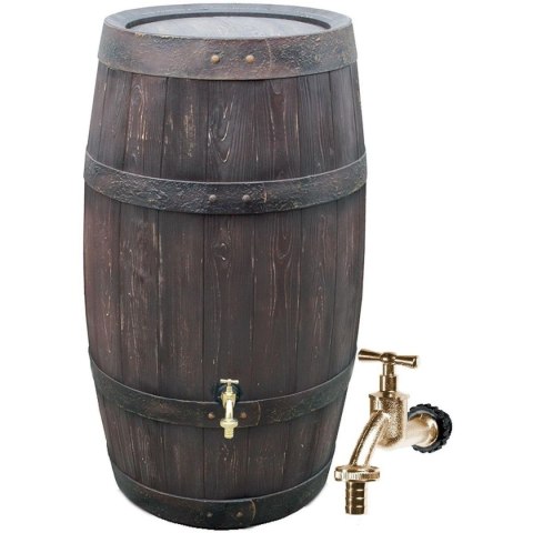 ZBIORNIK POJEMNIK NA WODĘ DESZCZÓWKĘ BECZKA BARRIQUE 250L UMBRA WOOD