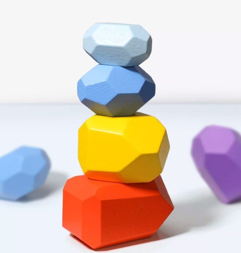 DREWNIANE KLOCKI KAMIENIE BALANSUJĄCE MONTESSORI BALANS W KOSZYKU NAKLEJKI DREWNIANE KLOCKI KAMIENIE BALANSUJĄCE MONTESSORI BALANS W KOSZYKU NAKLEJKI