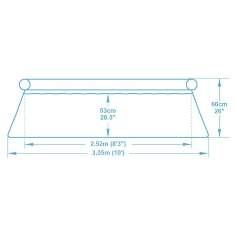 Basen ogrodowy rozporowy 305 x 66 cm Bestway 57456 Basen ogrodowy rozporowy 305 x 66 cm Bestway 57456