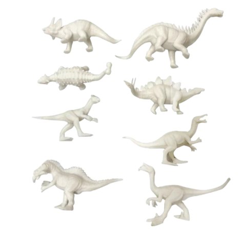 DUŻY ZESTAW DINOZAURÓW DO MALOWANIA W WALIZCE FIGURKI FARBKI MATA DINOZAUR