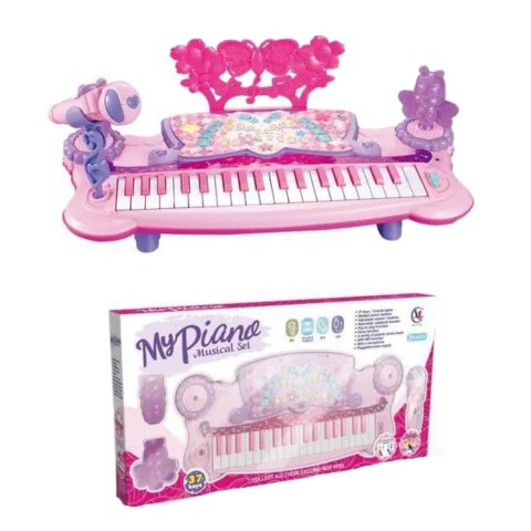 ELEKTRONICZNE PIANINO MIKROFON EFEKTY ŚWIETLNE ZESTAW FUNKCJA NAGRYWANIA ELEKTRONICZNE PIANINO MIKROFON EFEKTY ŚWIETLNE ZESTAW FUNKCJA NAGRYWANIA