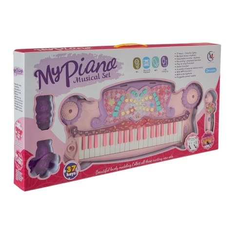 ELEKTRONICZNE PIANINO MIKROFON EFEKTY ŚWIETLNE ZESTAW FUNKCJA NAGRYWANIA ELEKTRONICZNE PIANINO MIKROFON EFEKTY ŚWIETLNE ZESTAW FUNKCJA NAGRYWANIA
