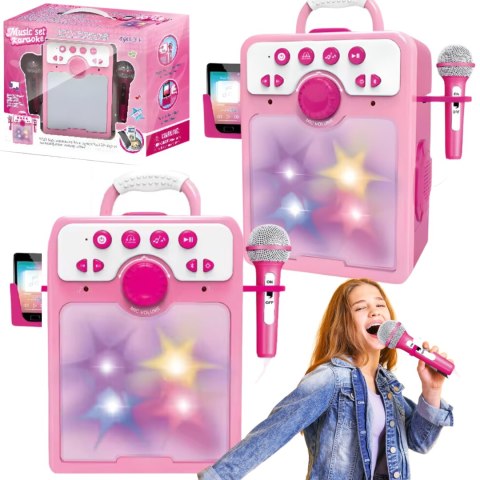 ZESTAW DO ŚPIEWANIA KARAOKE MIKROFON EFEKTY ŚWIETLNE WGRANE UTWORY USB ZESTAW DO ŚPIEWANIA KARAOKE MIKROFON EFEKTY ŚWIETLNE WGRANE UTWORY USB