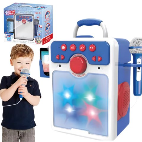 ZESTAW DO ŚPIEWANIA KARAOKE MIKROFON EFEKTY ŚWIETLNE WGRANE UTWORY USB ZESTAW DO ŚPIEWANIA KARAOKE MIKROFON EFEKTY ŚWIETLNE WGRANE UTWORY USB