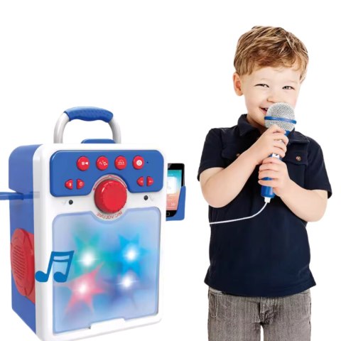 ZESTAW DO ŚPIEWANIA KARAOKE MIKROFON EFEKTY ŚWIETLNE WGRANE UTWORY USB ZESTAW DO ŚPIEWANIA KARAOKE MIKROFON EFEKTY ŚWIETLNE WGRANE UTWORY USB