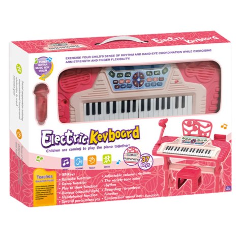 ELEKTRONICZNE PIANINO DUŻY ZESTAW MIKROFON KRZESEŁKO FORTEPIAN DLA DZIECI ELEKTRONICZNE PIANINO DUŻY ZESTAW MIKROFON KRZESEŁKO FORTEPIAN DLA DZIECI