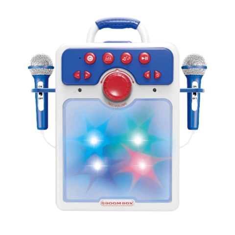 ZESTAW DO ŚPIEWANIA KARAOKE DWA MIKROFONY EFEKTY ŚWIETLNE WGRANE PIOSENKI ZESTAW DO ŚPIEWANIA KARAOKE DWA MIKROFONY EFEKTY ŚWIETLNE WGRANE PIOSENKI