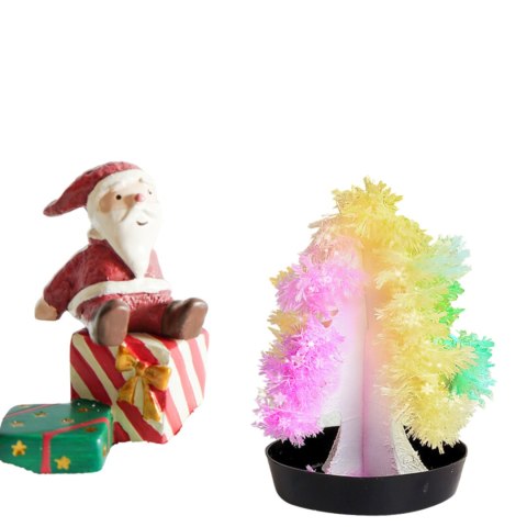 Crystal planting christmas tree