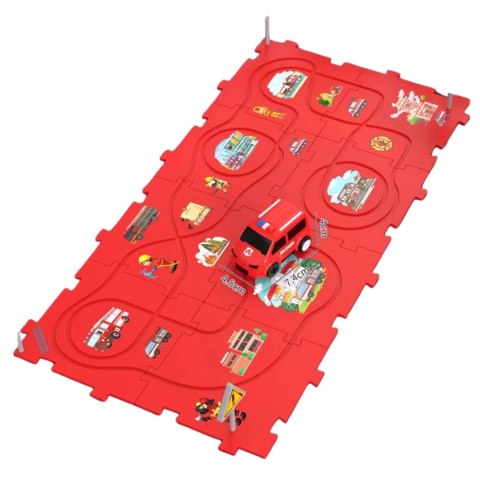 Diy puzzle track - fire truck Diy puzzle track - fire truck