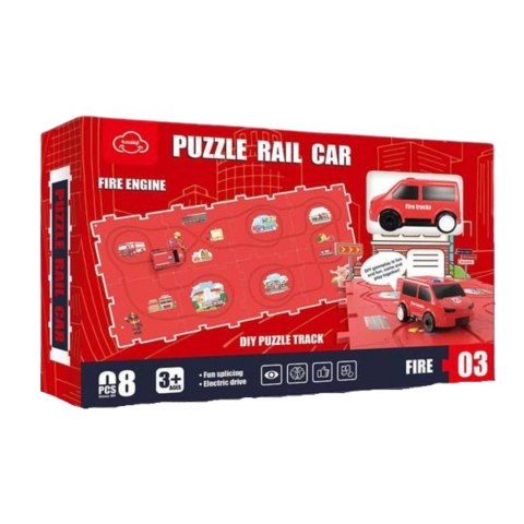 Diy puzzle track - fire truck Diy puzzle track - fire truck