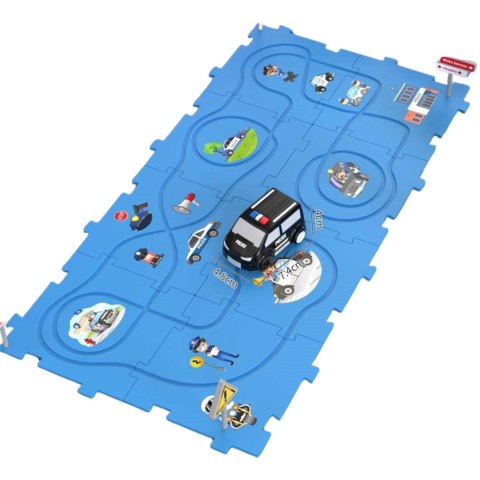 Diy puzzle track - police car Diy puzzle track - police car
