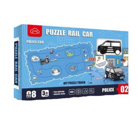 Diy puzzle track - police car Diy puzzle track - police car