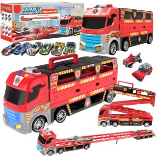 Sound and light ejection vehicle fire theme