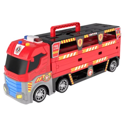 Sound and light ejection vehicle fire theme