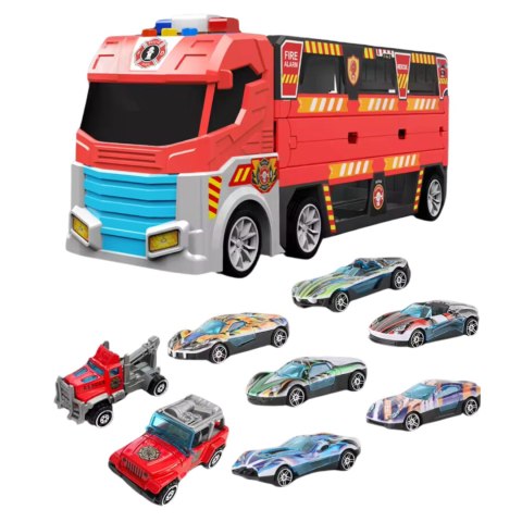 Sound and light ejection vehicle fire theme