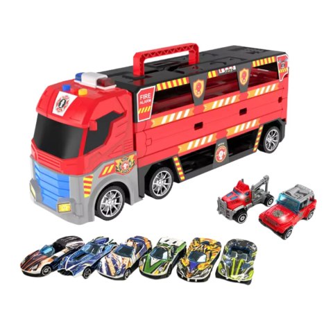 Sound and light ejection vehicle fire theme