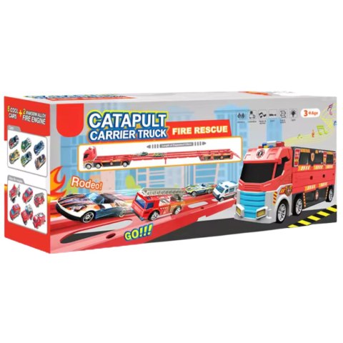 Sound and light ejection vehicle fire theme