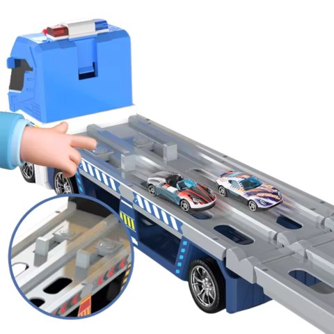 Sound and light ejection vehicle police theme