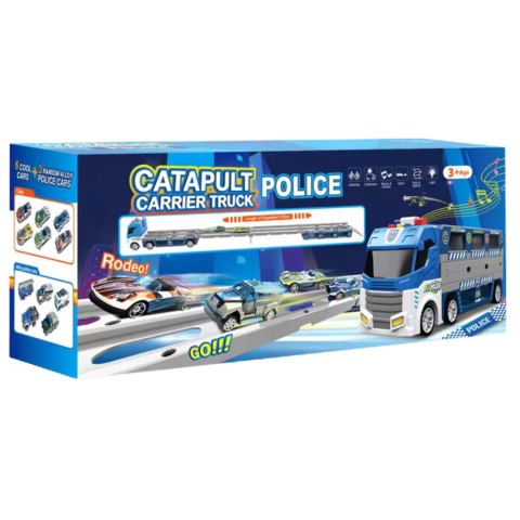 Sound and light ejection vehicle police theme