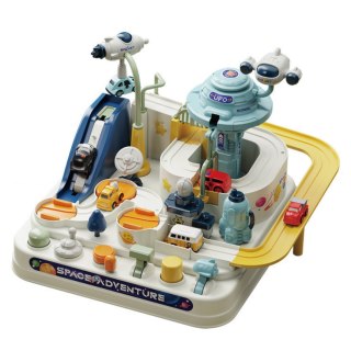 Space themed adventure with 4 cars (6 buttons