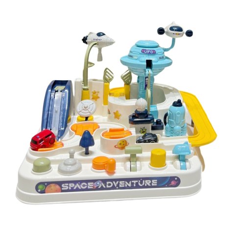 Space themed adventure with 4 cars (6 buttons