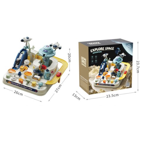 Space themed adventure with 4 cars (6 buttons