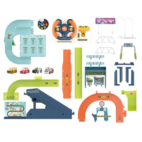 Urban steering wheel transportation rail car version