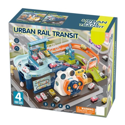Urban steering wheel transportation rail car version
