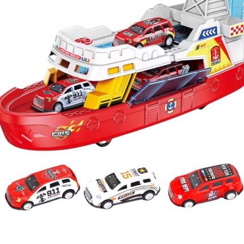 1: 16 Friction coastal defense ships with lighting and music(With 3 small cars) 1: 16 Friction coastal defense ships with lighting and music(With 3 small cars)