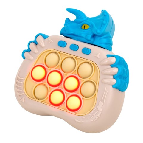 Gra Zręcznościowa Pop It Triceratops Konsola Efekty Świetlne Dźwiękowe