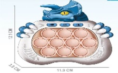 Gra Zręcznościowa Pop It Triceratops Konsola Efekty Świetlne Dźwiękowe