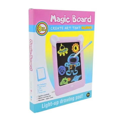 Magiczna Tablica Interaktywna Do Rysowania Podświetlana Pisaki Szablony