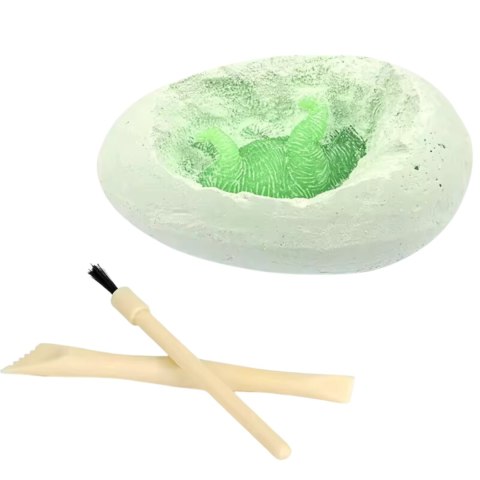 Archaeological dinosaur eggs 12 pc/box with single double-headed tools