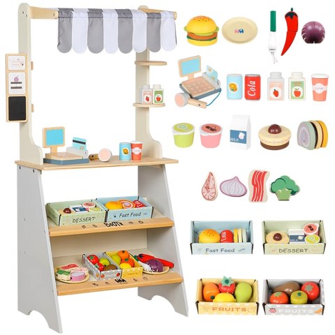 OGROMNY SKLEP STRAGAN DREWNIANY WARZYWANIK SUPERMARKET + AKCESORIA OGROMNY SKLEP STRAGAN DREWNIANY WARZYWANIK SUPERMARKET + AKCESORIA